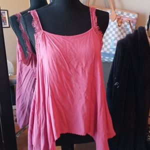 Free People Intimately Dusty Rose Flowy Tank Top